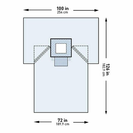 MCKESSON Sterile Chest Surgical Drape, 100 x 72 x 126 Inch, 12PK 183-I80-05122G-S